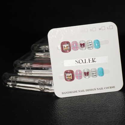 PREMIUM HAND-PAINTED STICK-ON NAILS (KIDS)